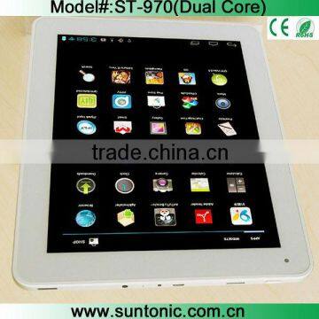 high end 9.7 inch duad core tablet pc with retina screen 2048x1536 and Mali-400 MP*4 Core GPU