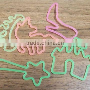 funny shape silicone rubber bands