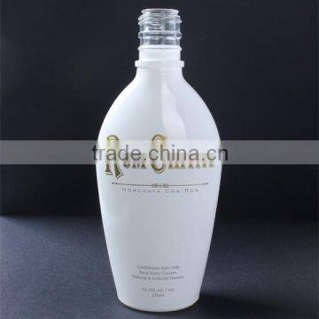 china supplier wholesale white glass bottle clear glass wine bottle manufacturers liquid bottles with decaling pattern