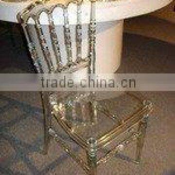 Transparent Resin Wedding Napoleon Chair