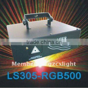 RGB500 Animation Laser Light for DJ party with Scanner