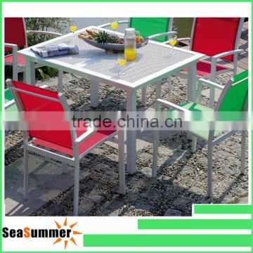 color outdoor garden living room patio aluminum table and chair dining set furniture