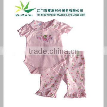 100% Cotton Embroidered Girl Toddler Clothes