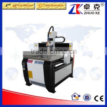 Good Quality Small Size Metal CNC Engraving Machine ZK-6090 600*900MM With Hybird Servo Motor Ball Screw Transmission