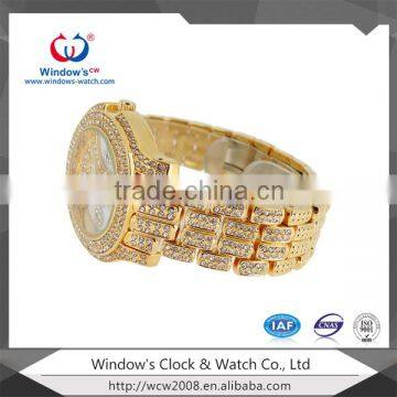 Fashion Lady Wrist Watch Slim Stone Quartz Watch photo-3