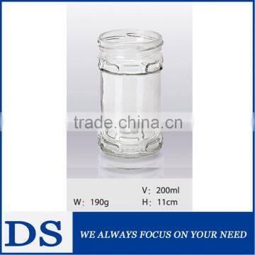200ml Wholesale High Quality Clear Glass Jars for Strawberry Jam photo-4