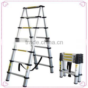 compact aluminum folding ladder/camping folding aluminium ladder