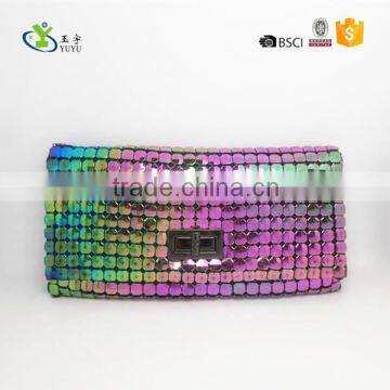 Full color glittering women purse bag