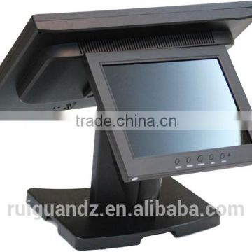 Adjustable computer monitor stands for double sided led tv screen