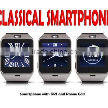 Classical Android Smart Watch 2015 with internal GSM GPS Watch Phone Android wifi Bluetooth Smartwatch with Camera