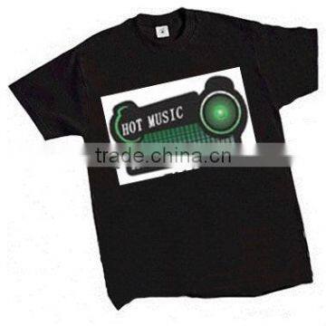 New arrival Music Speakers sound active el t-shirt, flashing tshirts