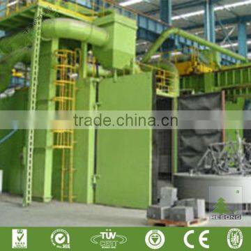 High Qulity Bogie Blasting Machine / Trolley Turntable Type Sand Blast Machine