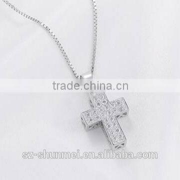 charming 925 Necklace silver cross pendant