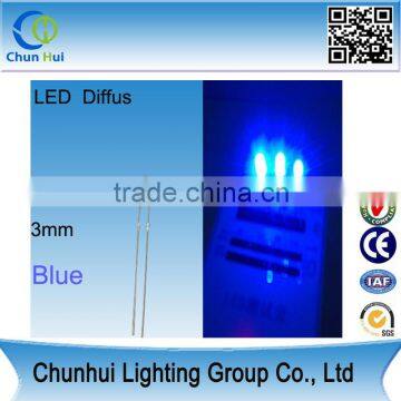 blue 3mm led clear