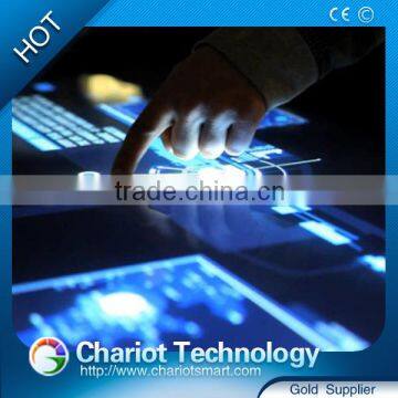 ChariotTech great price, infrared multi touch coffee table with 4:3 and 16:9 fromat,dual-touch for interactive advertising