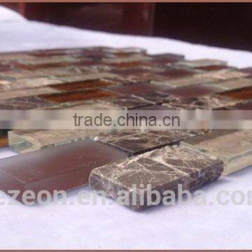 hot sale glass mosaic backsplash tile, natural stone mosaic tile