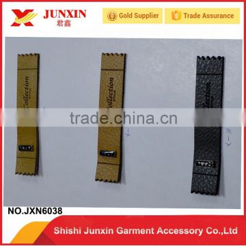 custom jeans leather patch labels in China supplier