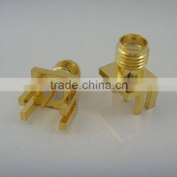 505 end launch edge pcb SMA connector jack with 9.5mm square SMA-49