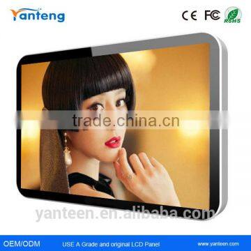 Aluminum bezel 65inch digital signage player with software