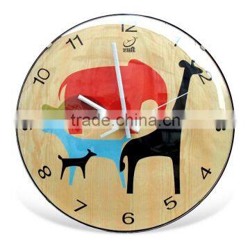 12 inches bubble glass plastic wall clock baby room