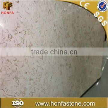 polished slab beige croatia marble with free sample