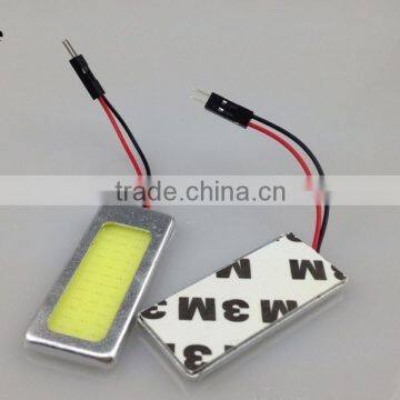 Aluminium material 12v cob panel light with T10 BA9S and Festoon adapters