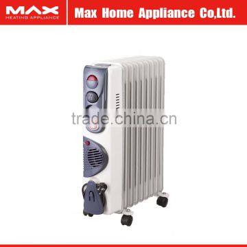 Portable homeuse electric oil heater with turbo fan