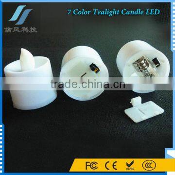 7 Color Battery Operated LED Tealight Candle LED Nightlight for Christmas Decoration photo-5