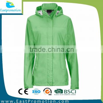 190T PU WINDBREAKER RAIN JACKET FOR WOMEN