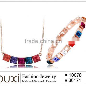 OUXI Factory direct price bubbles fashion jewellery set S-2028