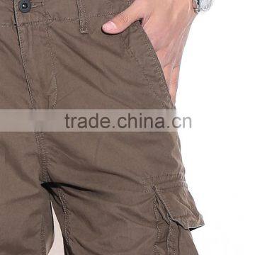 Daijun Oem Hot Sale Summer Breathable Canvas Wrinkled Men Cargo Pants