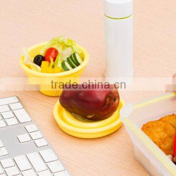 Kitchenware BPA Free Non-toxic Folding Design Silicone Baby Bowl photo-3