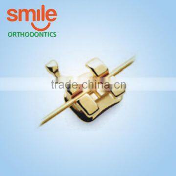 Gold Plated Orthodontic Brackets and Archwires