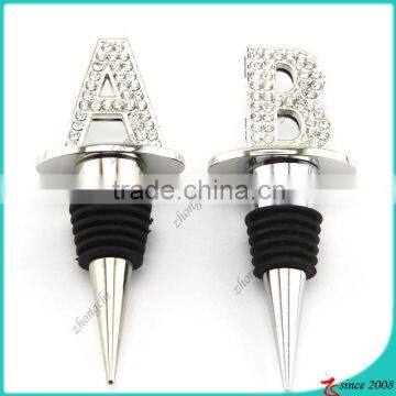Metal Letters Decoration Wine Stopper Charms Wholesale