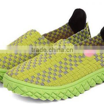 Beautiful Multi Color Handmade Elastic Woven Shoes,casual Shoes