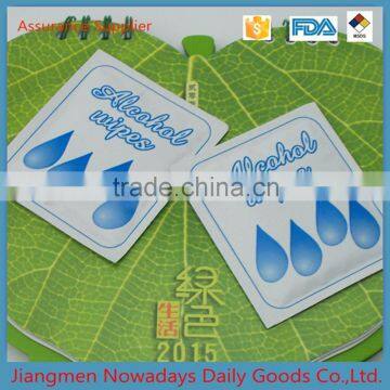 Wholesale customized single 70% isopropyl antiseptic wet alcohol wipes