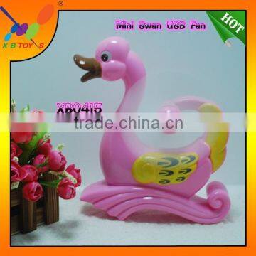 2015 Cute Swan Deign New Supper Cooling Mini USB/Battery Operated Fan at Factory Price photo-4