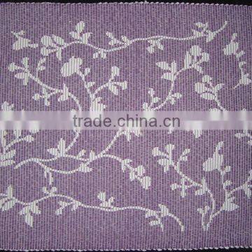 pvc or plastic or jacquard design placemat tablerunner