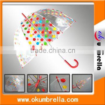 christmas gifts custom printing pvc transparent dome umbrella