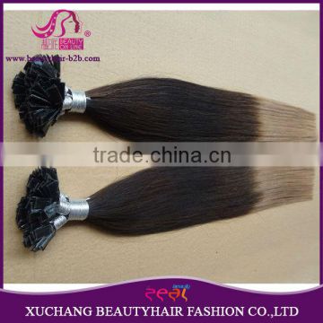 Ombre hair extensions Keratin Flat Tip hair