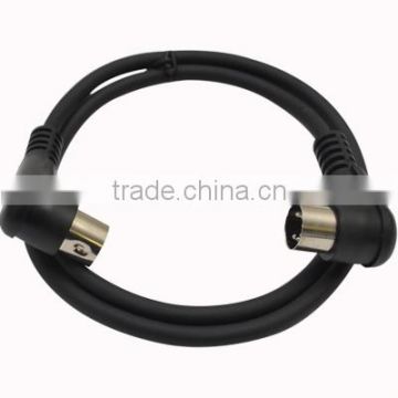 MIDI3R - MIDI Right Angle 5 Pin Data Cable - 3 Feet