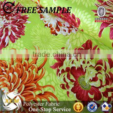 High quality cheap printing fabric with flower