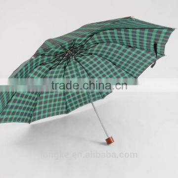 10k checked fold umbrella 10 ribs gingham umbrella