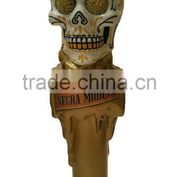 High Quality Bar Use Ceramic Skull Custom Beer Tap Handle