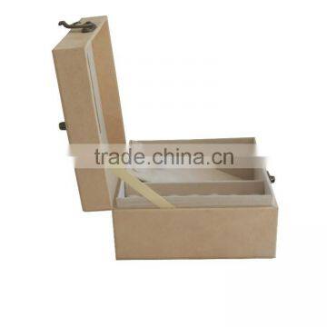 Luxury Yellow Flock Hand-held Jewelry Box .hot Design Sale , Box Factory