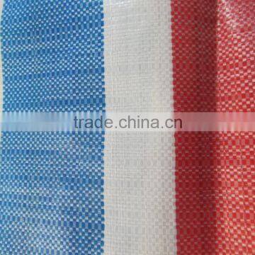 RED/BLUE/WHITE PP TARPAULIN, PE TARPAULIN, Colorful Woven Polyethylene Plastic Tarpaulin photo-3
