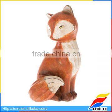 2017 New Design Resin Fox Figurines Home Decor