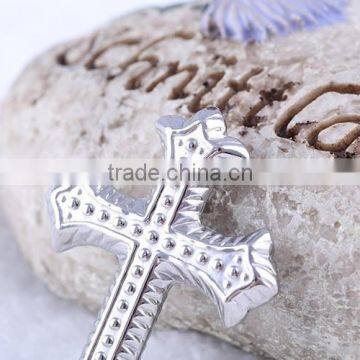 Dubai White Gold Plated Stainless Steel Crucifix/cross Pendant photo-5