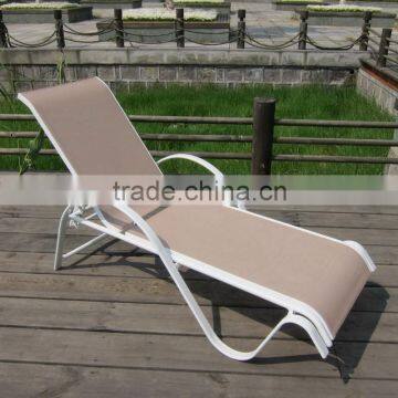 Most popular outdoor aluminium sling sunbed