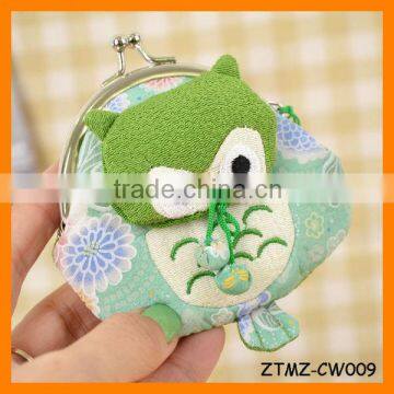 Hot Selling Japanese Style Owl Lucky Cat Women Coin Wallet Wholesale ZTMZ-CW009